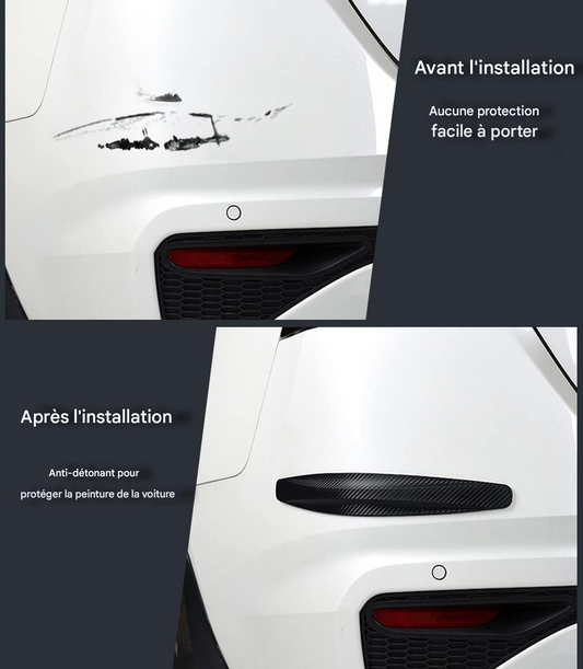 2 bandes pare-chocs anti-collision pour voiture.