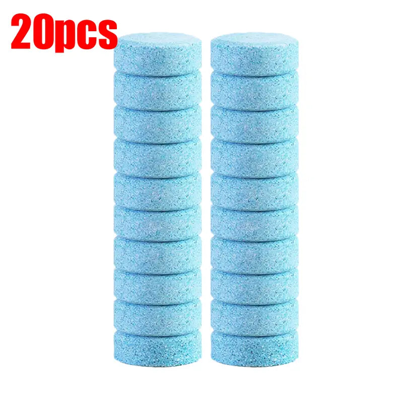 20 tablettes nettoyantes pour pare-brise.
