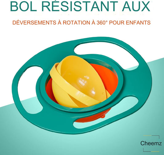 Bol anti-déversement 360 degrés.