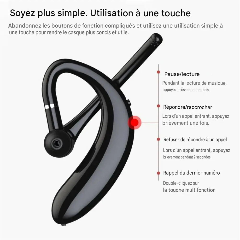 🚗 Conduisez En Toute Sécurité Avec Cette Oreillette Bluetooth.