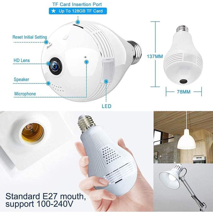💡📷Caméra Lampe Intelligente