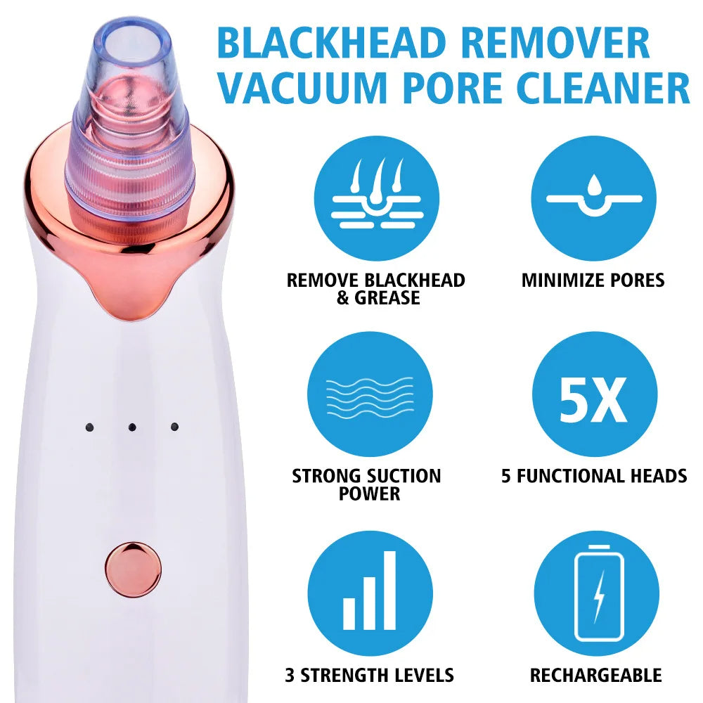 Aspirateur 5 En 1 Pour Enlever Les Points Noirs.