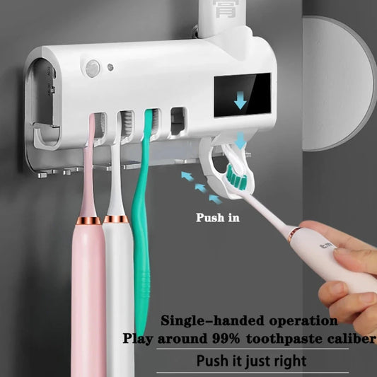 Distributeur de dentifrice - Stérilisateur UV intelligent.