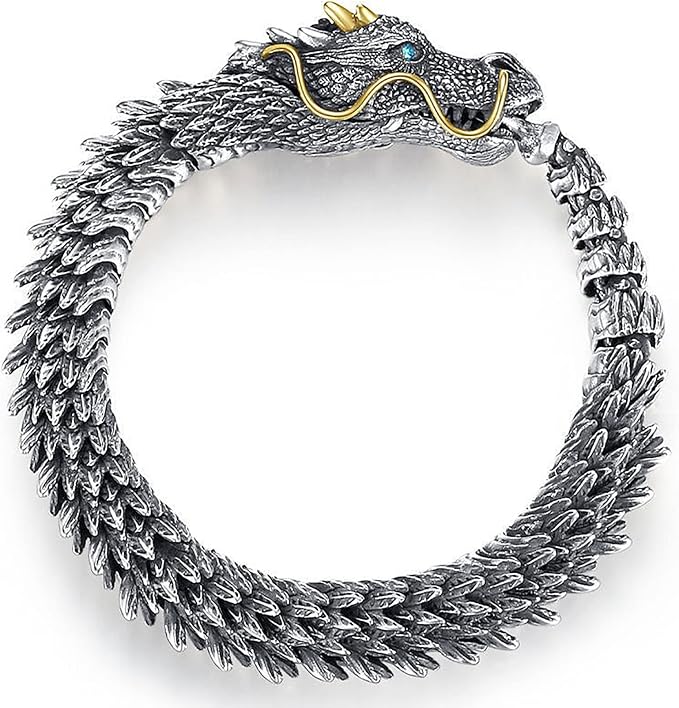 Bracelet Dragon Impérial - L’Élégance du Pouvoir Ancien.