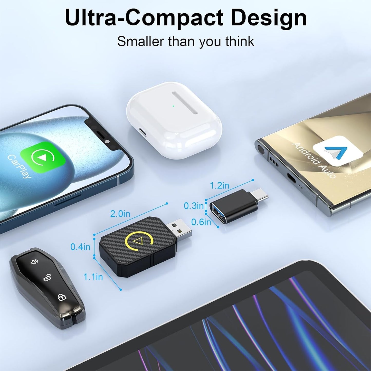 Adaptateur CarPlay & Android Auto Sans Fil