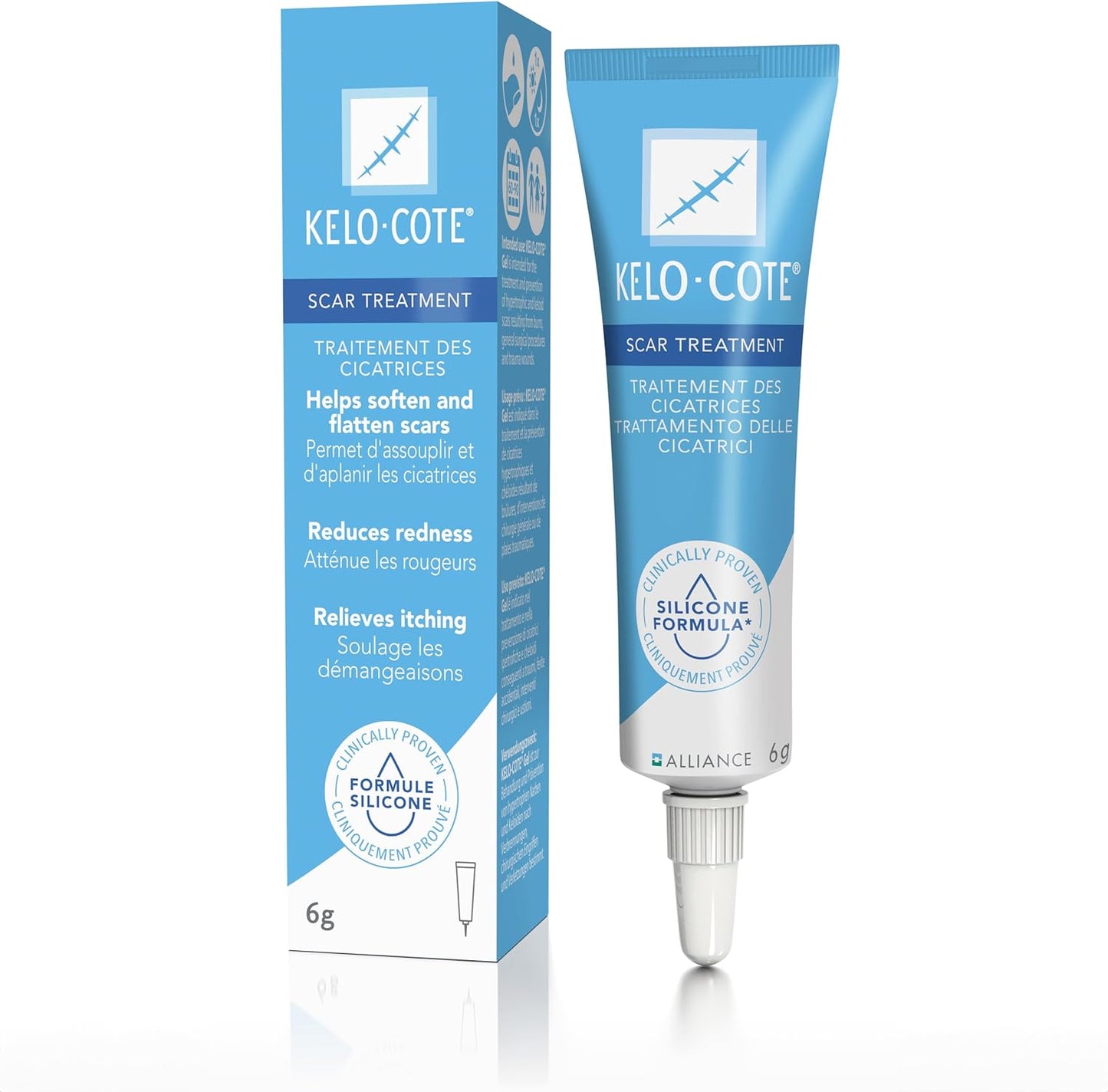 Gel Pour Cicatrices Silicone Kelocote.