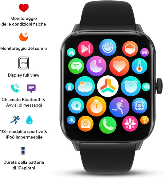 Montre intelligente T55 PRO MAX avec écouteur sans fil + bracelet en cadeau.