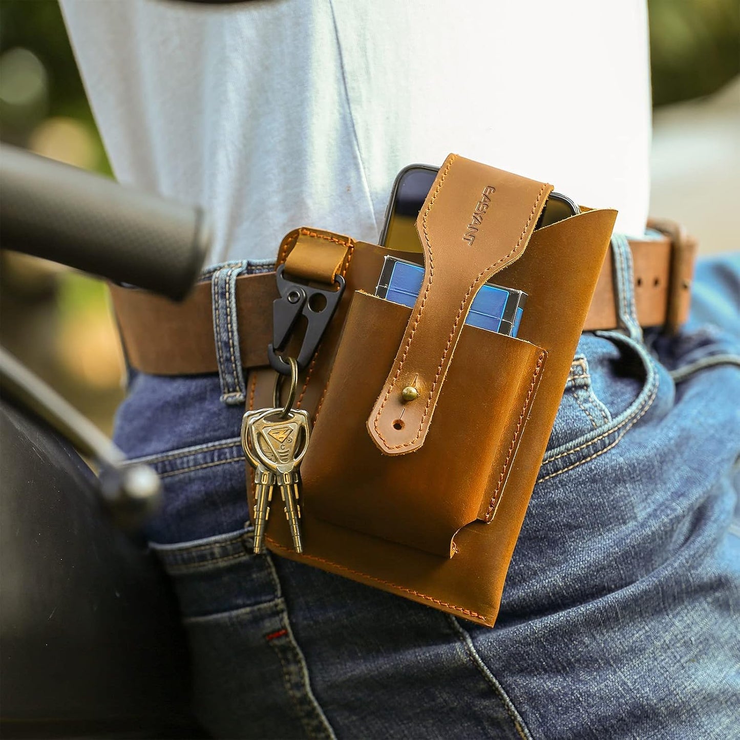 Sac de ceinture rétro pour hommes.