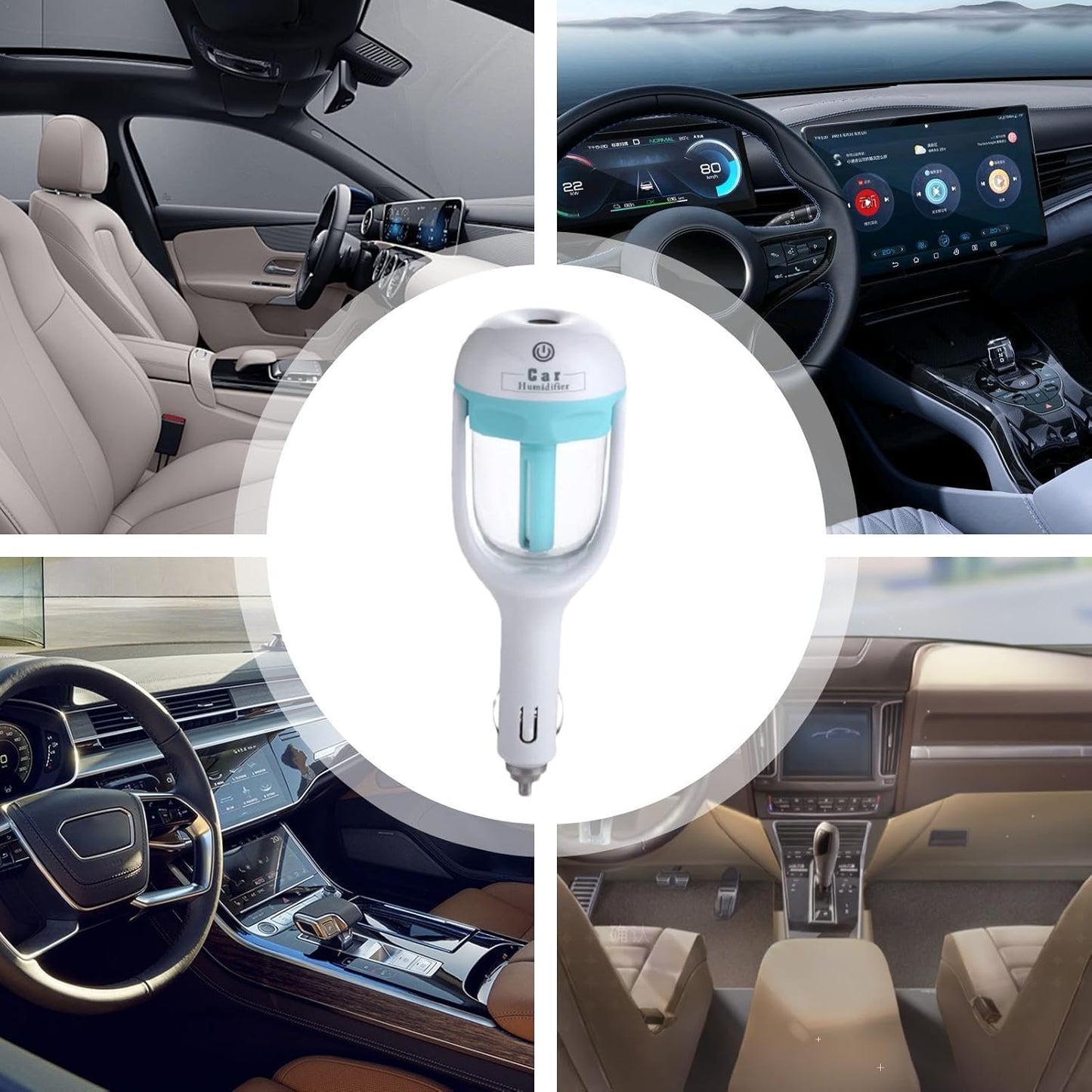 Humidificateur d'air et diffuseur d'arôme pour voiture.
