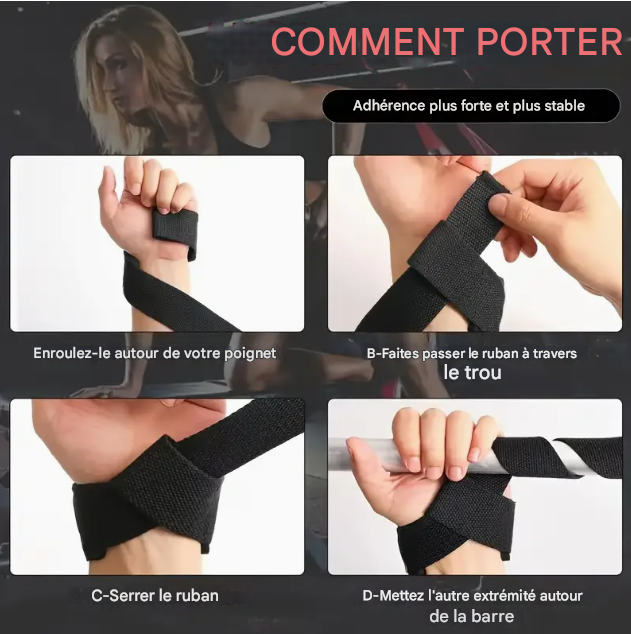 bracelets pour le lifting de poids.