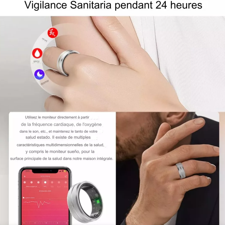 Bague intelligente pour homme et femme