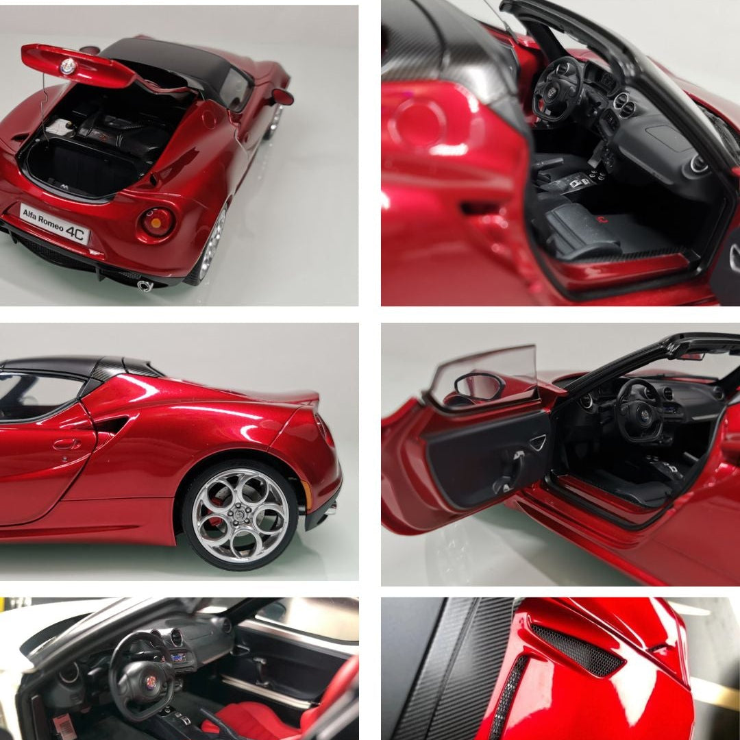 1:18 Alfa Romeo 4c Spider modèle de voiture.