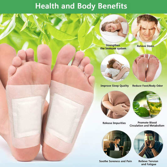 Patch Détox Pour Éliminer Les Toxines De Façon Naturelle Pour Les Pieds.