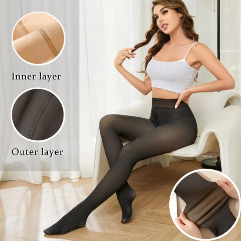 Collants Transparents Pour Femmes - Pack De 3 - 86% Polyamide, 14% Élasthanne - Lavable Machine 30°