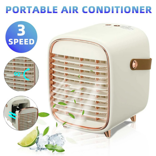 Mini-climatiseur à eau rechargeable.