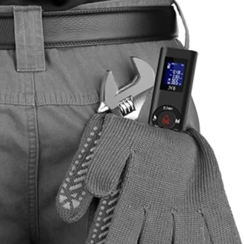 Mini télémètre laser portable de poche rechargeable USB de 40 mètres.