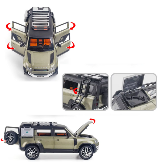 Réplique impressionnante du Land Rover Defender Range Rover à l'échelle 1/18 burkina