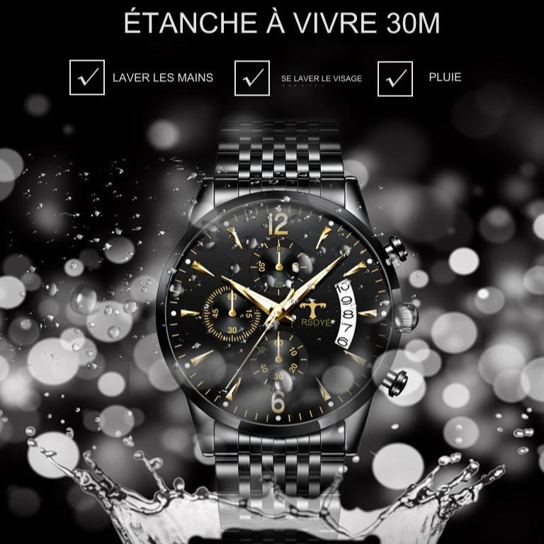 TRSOYE – montre-bracelet étanche pour hommes