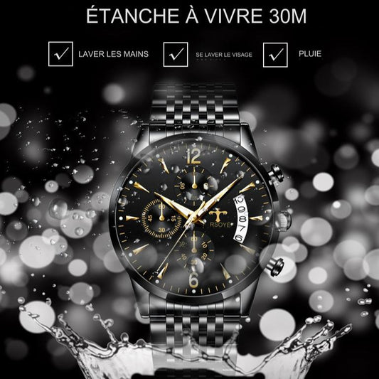 TRSOYE – montre-bracelet étanche pour hommes