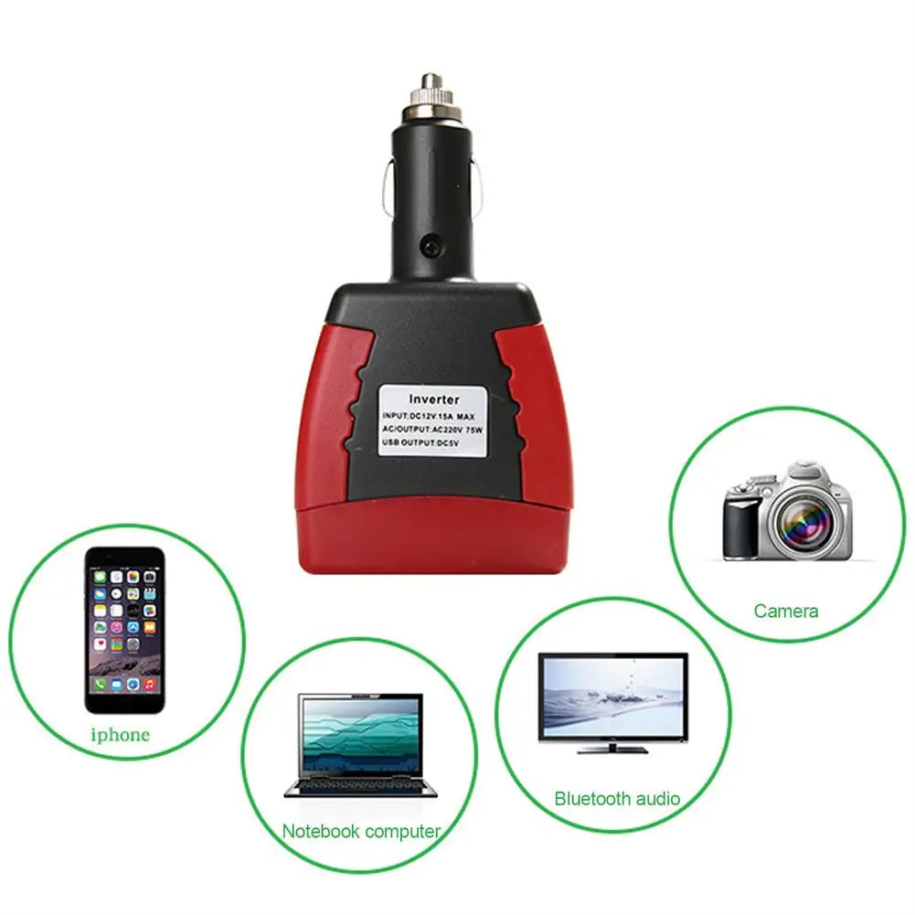 Onduleur-chargeur de voiture.