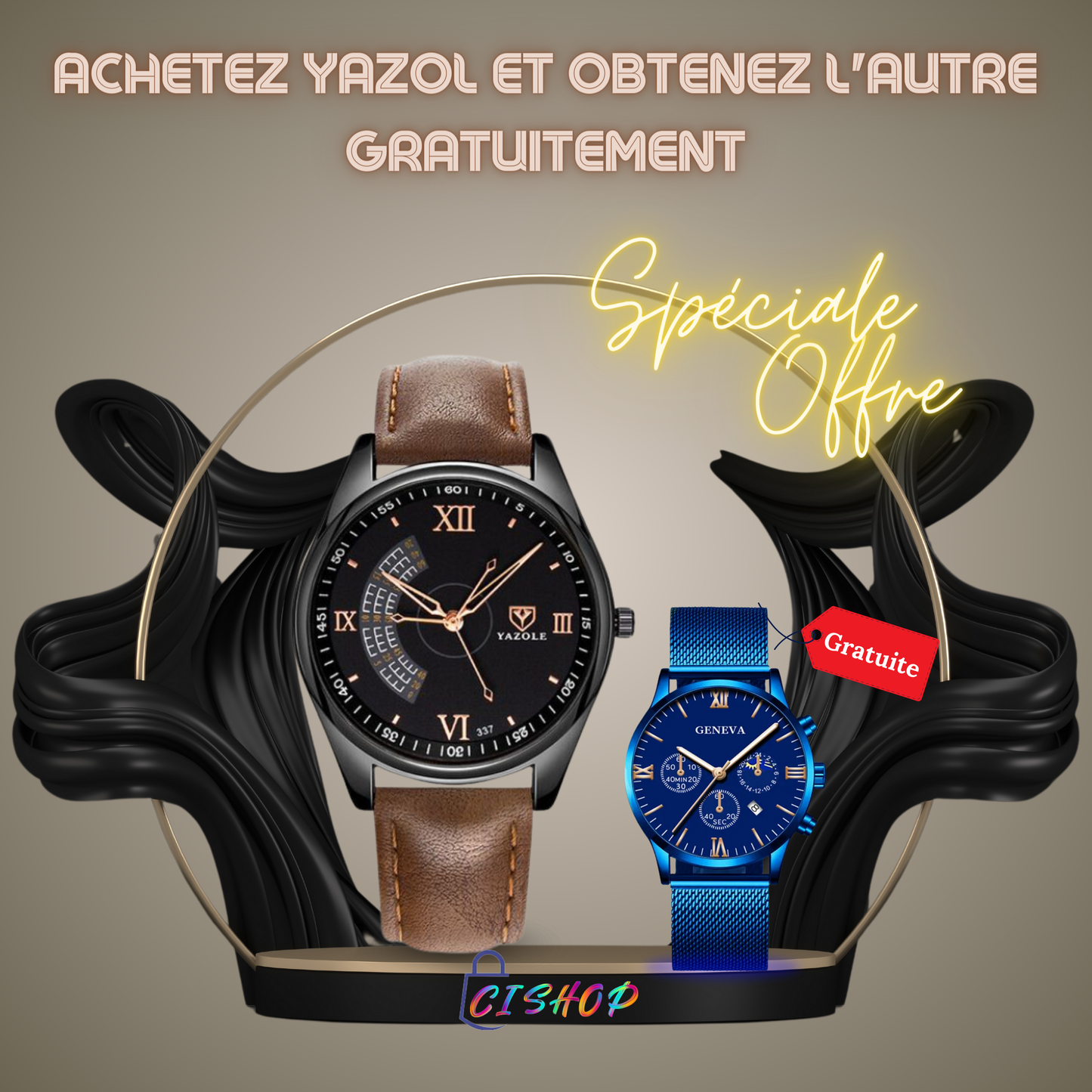 🏃🏼♂️ Achetez une montre en cuir haut de gamme, obtenez une montre en maille gratuitement 🎁🔥