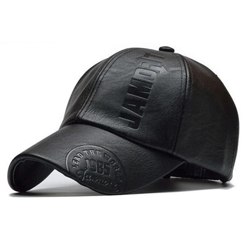 Casquette en Cuir PU pour Homme.