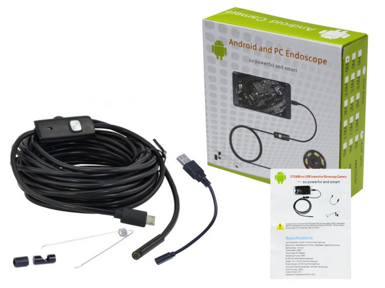 Mini Endoscope Android/PC 2 en 1.