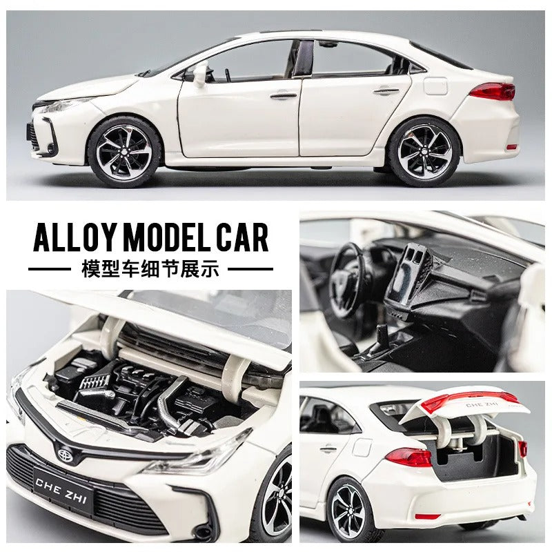 Toyota Corolla Miniature en Alliage – Réalisme, lumière et plaisir garanti 🚗✨