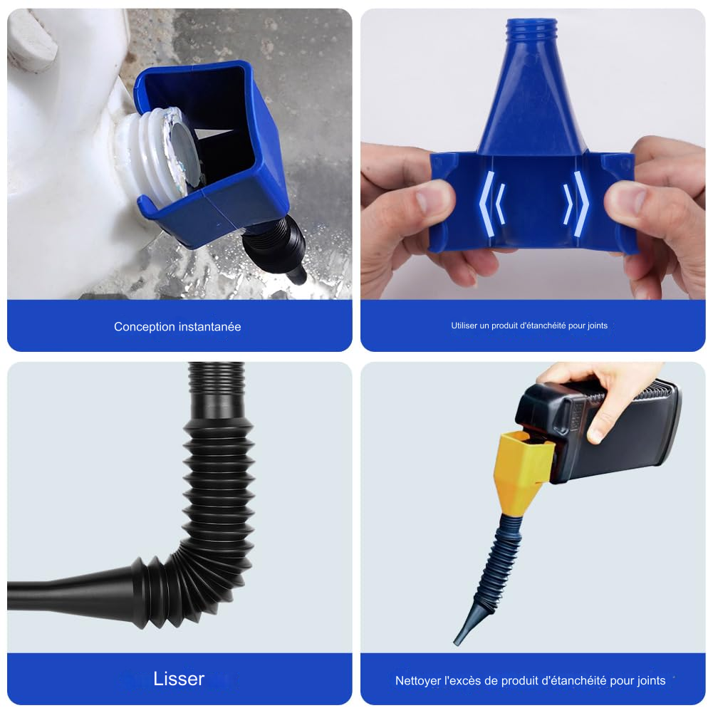 Entonnoir à presser en plastique multifonctionnel universel