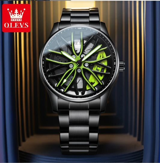 Montre pour hommes audacieuse en 3D.