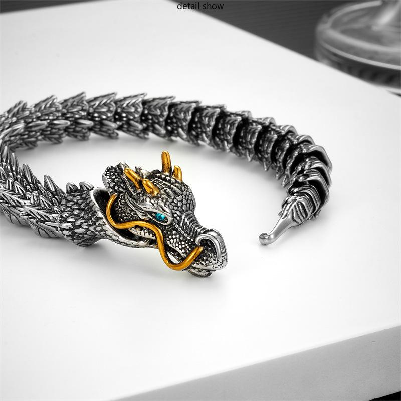 Bracelet Dragon Impérial - L’Élégance du Pouvoir Ancien.