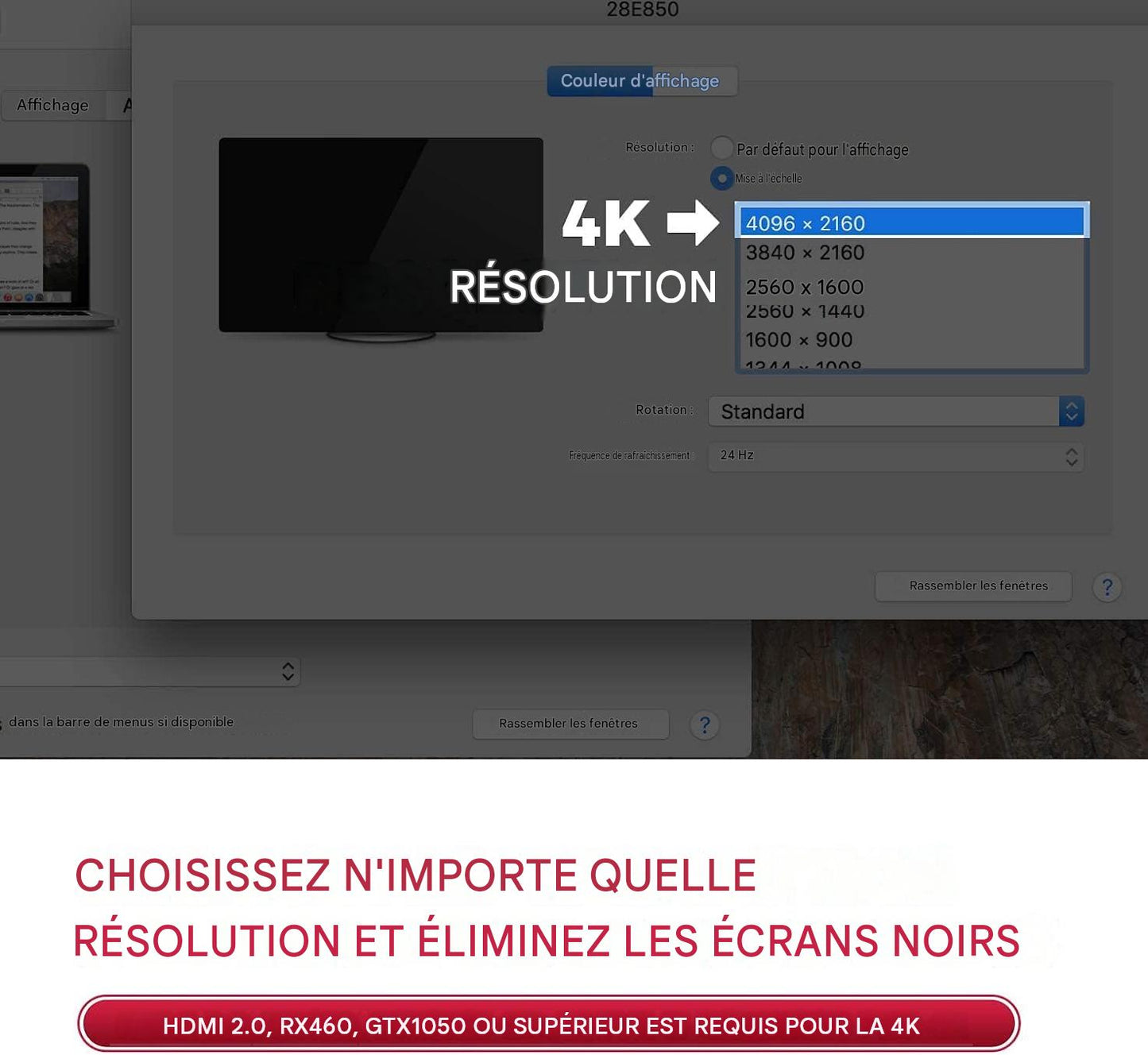 📺 Adaptateur HDMI 4K UHD Burkina