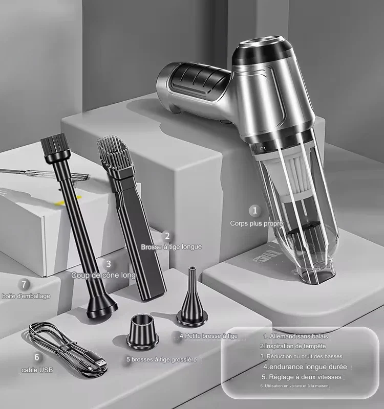 Mini aspirateur robot portable