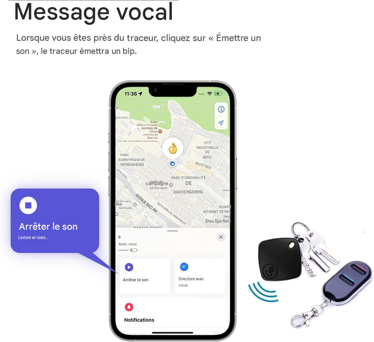 Mini Traceur Intelligent – Faites Sonner Vos Objets pour les Retrouver Burkina