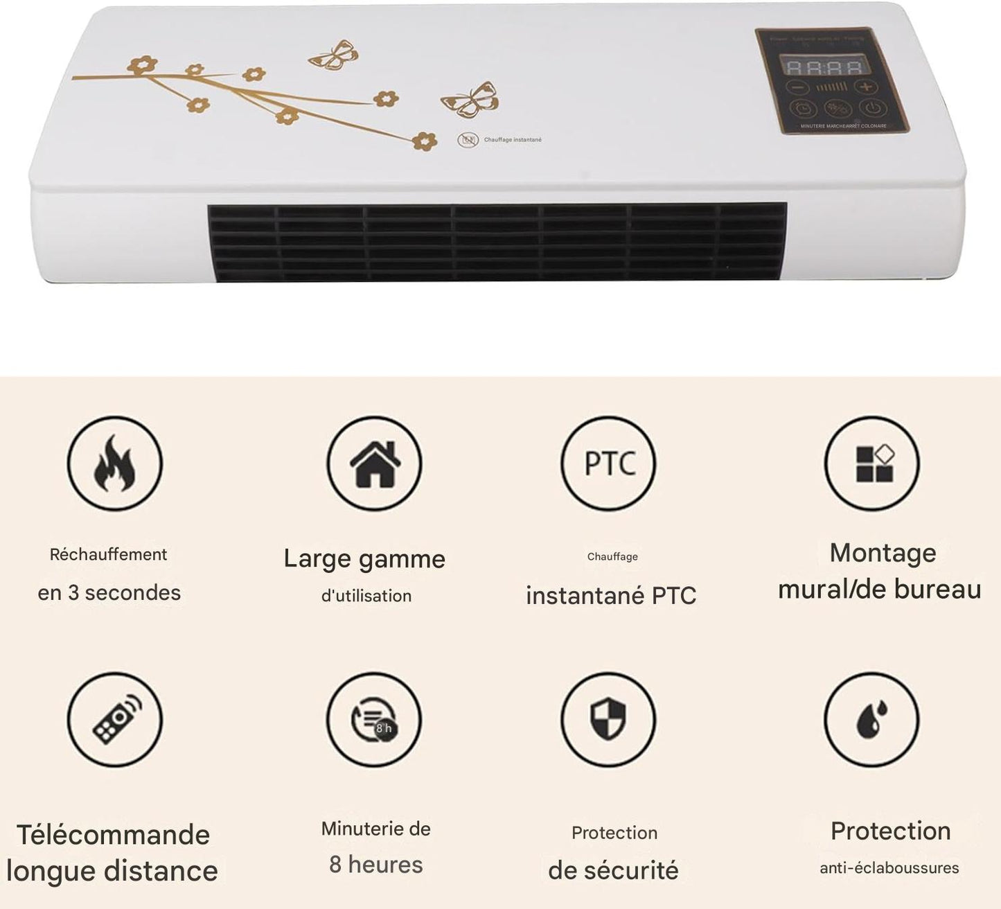 Climatiseur mural intelligent.