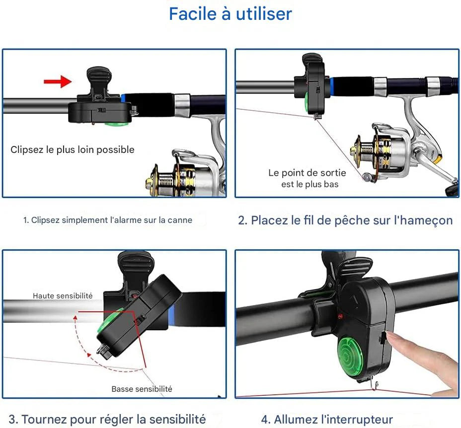 🎣 Indicateur Électronique de Touche.