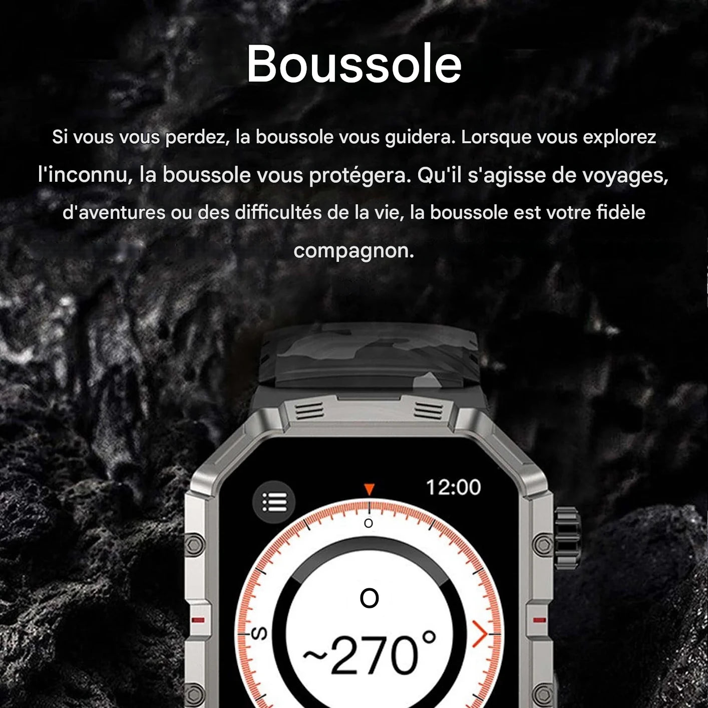 Montre connectée militaire W55.