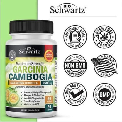 🌿 Garcinia Cambogia 1500 mg – Votre Alliée pour une Silhouette Plus Légère