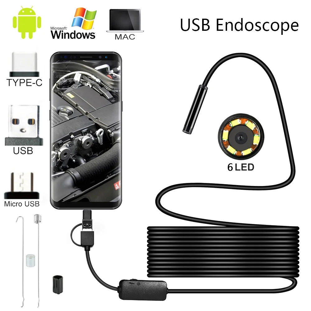 Mini Endoscope Android/PC 2 en 1.