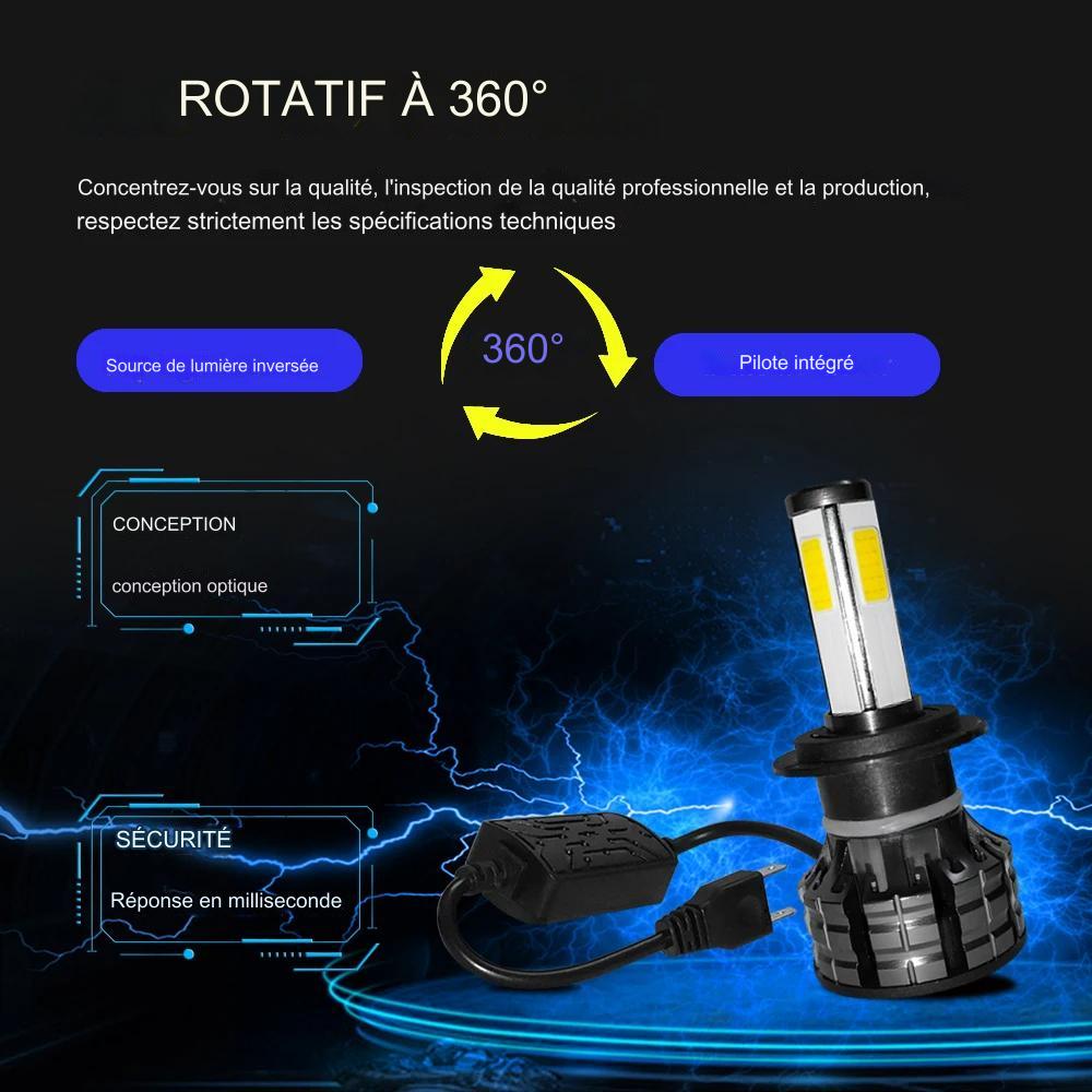 Phares LED automatiques puissants.