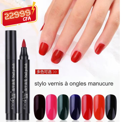 Lot de 7 stylos pour vernis à ongles gel de couleurs