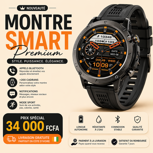 Montre Homme Ultra Premium – Style, Puissance & Élégance.