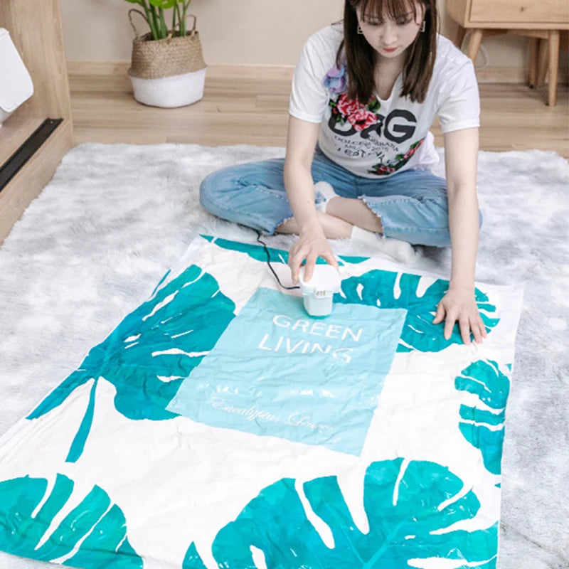 Sac de compression sous vide.