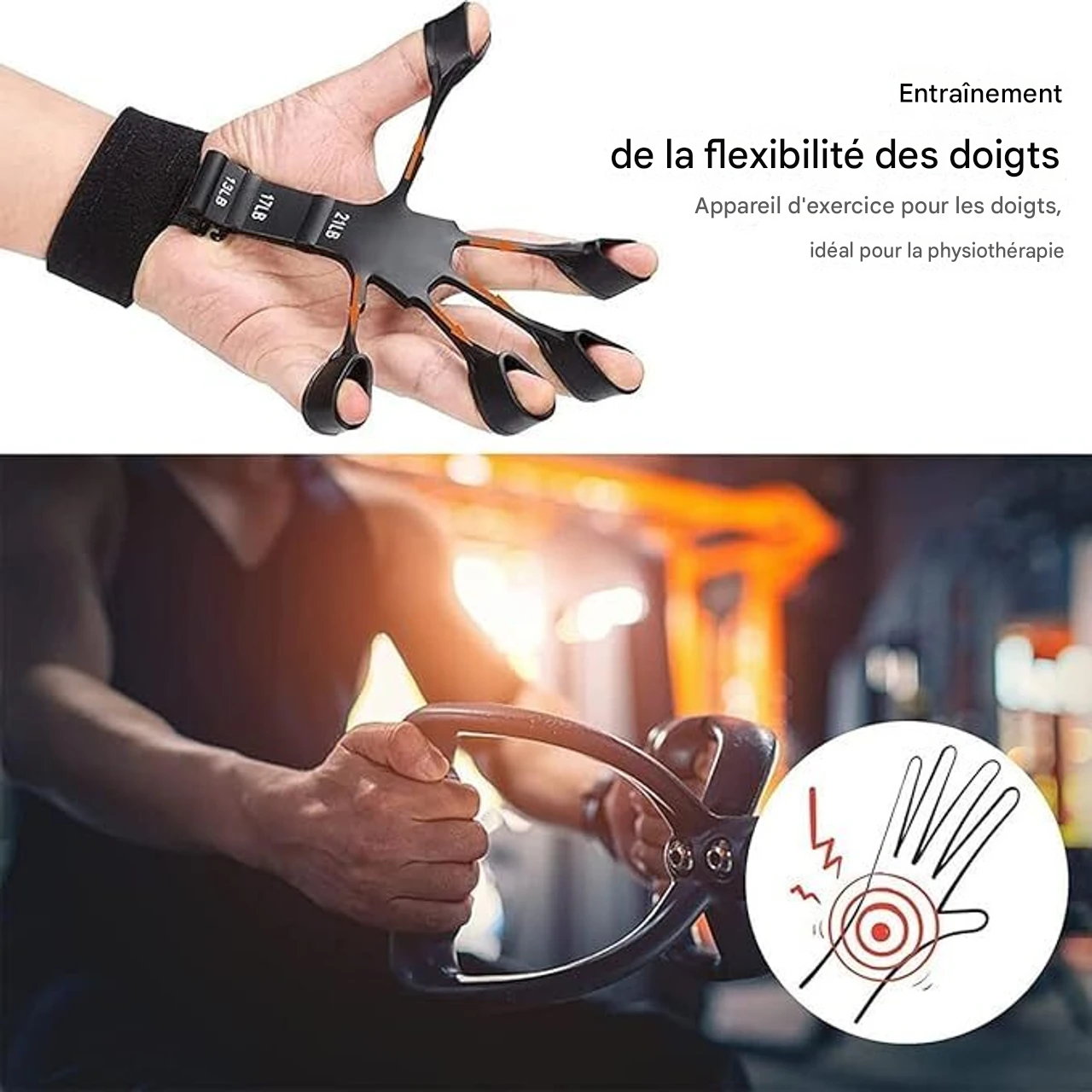 💪 Développez Une Poigne De Fer En Quelques Minutes Par Jour avec cet Entraîneur de doigts 🔥