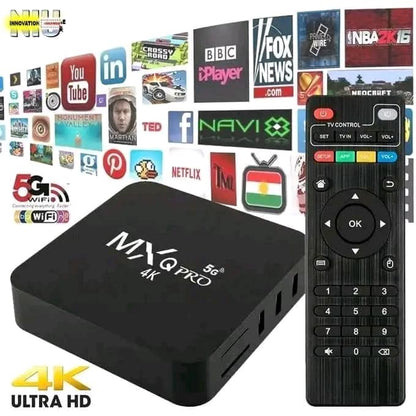 MXQ Pro - boîtier TV intelligent 4K Ultra HD.