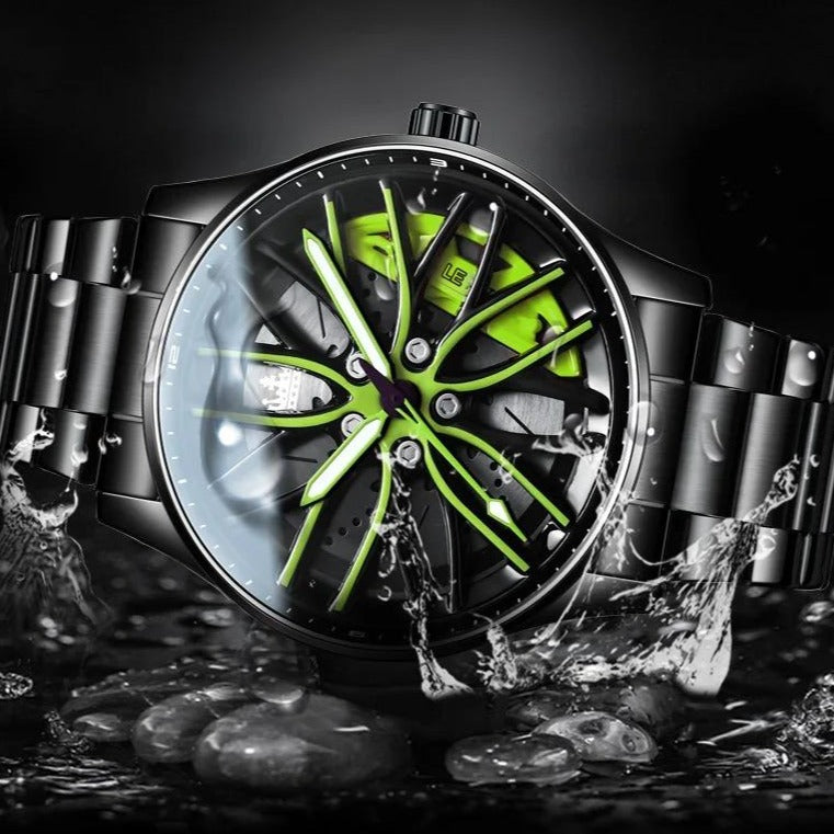 Montre pour hommes audacieuse en 3D.