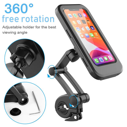 Support de téléphone réglable pour guidon de vélo et moto.