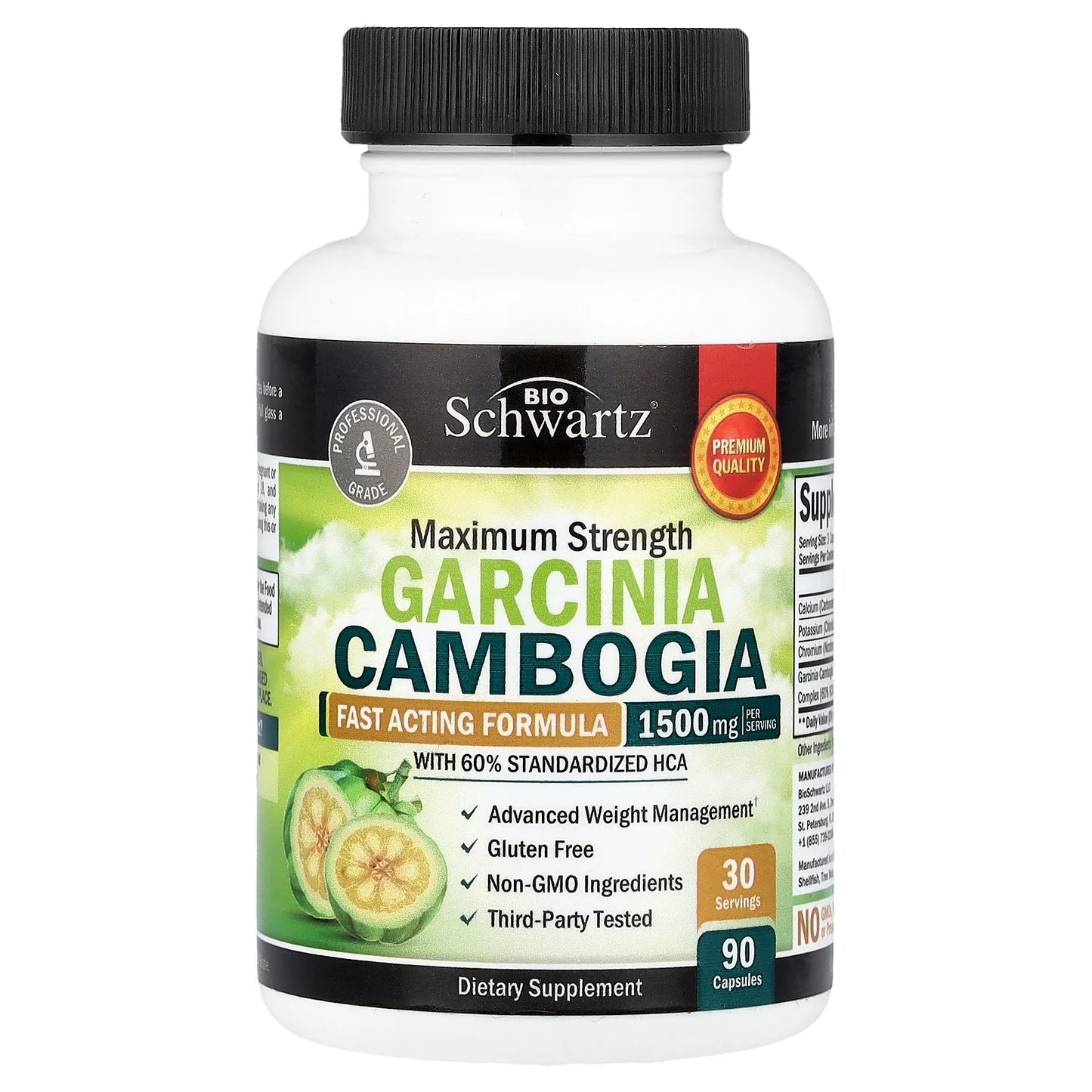 🌿 Garcinia Cambogia 1500 mg – Votre Alliée pour une Silhouette Plus Légère