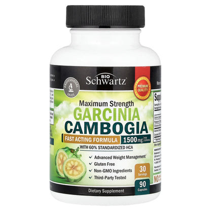 🌿 Garcinia Cambogia 1500 mg – Votre Alliée pour une Silhouette Plus Légère