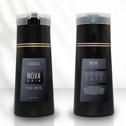 Shampoing Colorant Noir NOVA – Retrouver des cheveux noirs en quelques minutes